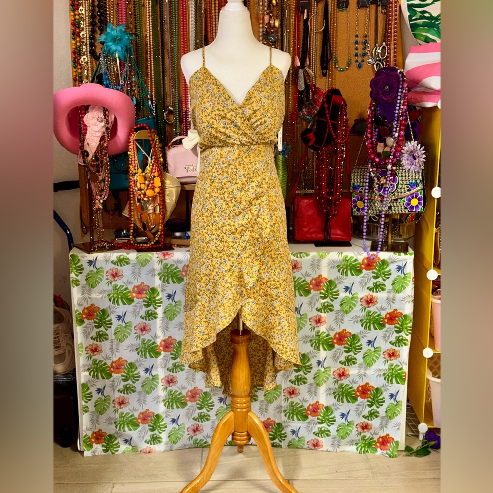 No Boundaries Floral High-Low Midi Dress - NWT - XL